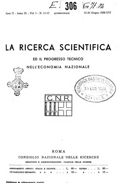 La ricerca scientifica ed il progresso tecnico nell'economia nazionale