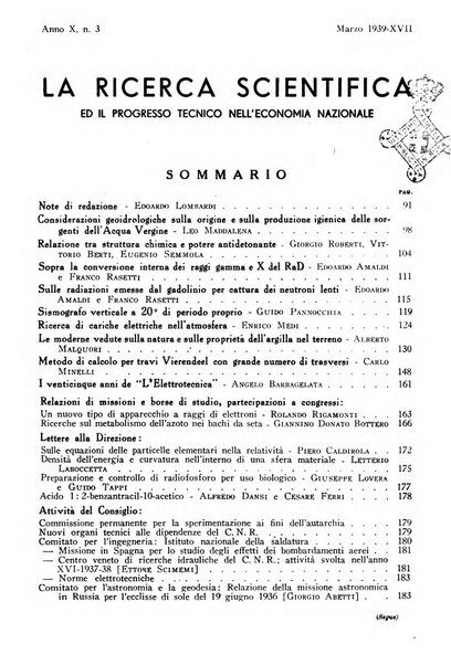 La ricerca scientifica ed il progresso tecnico nell'economia nazionale