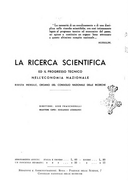 La ricerca scientifica ed il progresso tecnico nell'economia nazionale