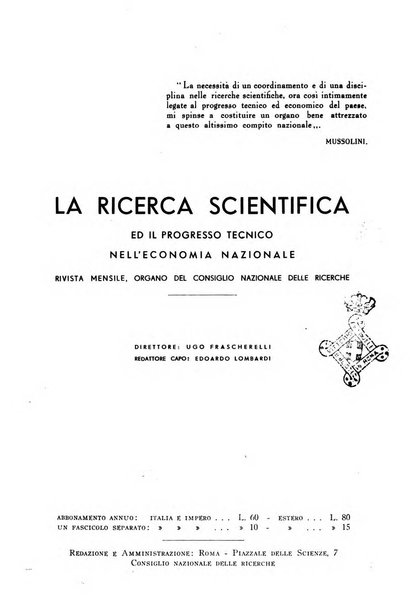 La ricerca scientifica ed il progresso tecnico nell'economia nazionale