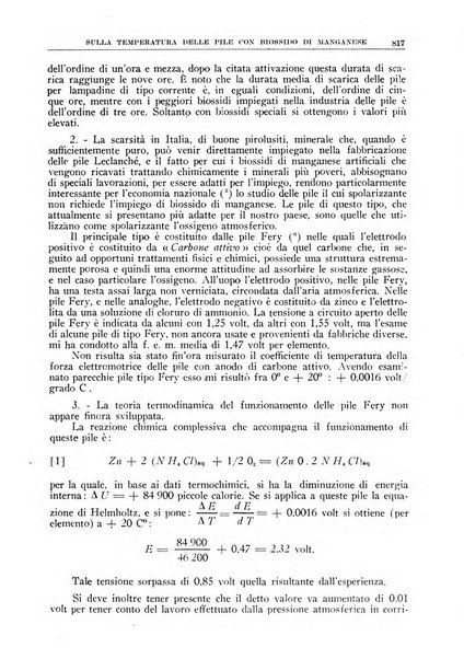 La ricerca scientifica ed il progresso tecnico rivista mensile