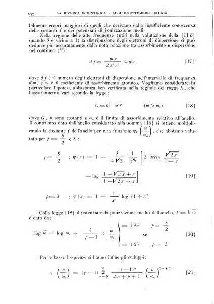 La ricerca scientifica ed il progresso tecnico rivista mensile