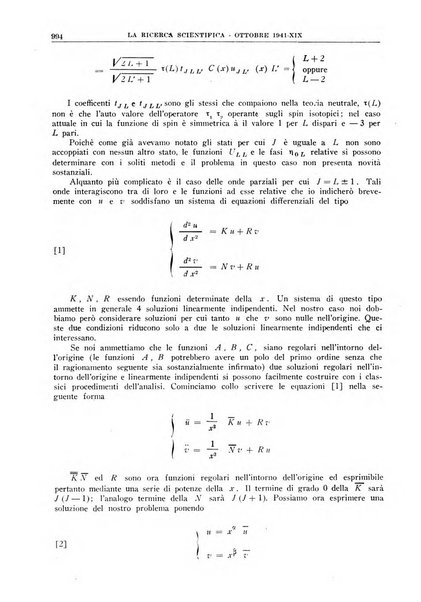 La ricerca scientifica ed il progresso tecnico rivista mensile