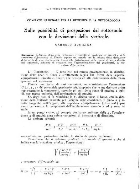 La ricerca scientifica ed il progresso tecnico rivista mensile