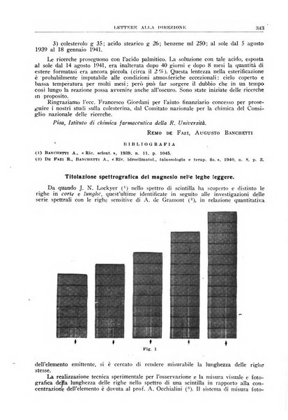 La ricerca scientifica ed il progresso tecnico rivista mensile