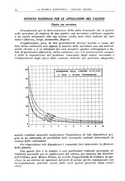 La ricerca scientifica ed il progresso tecnico rivista mensile