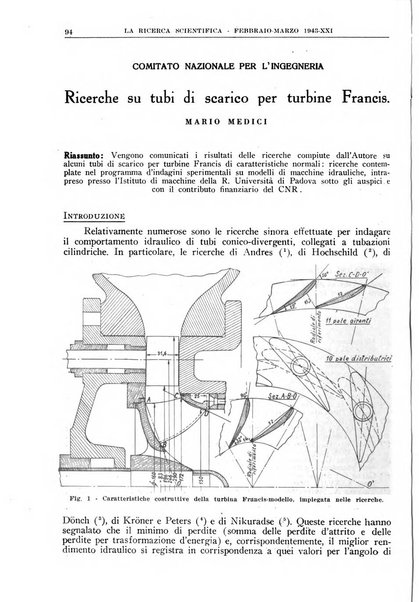 La ricerca scientifica ed il progresso tecnico rivista mensile