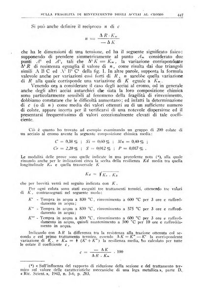 La ricerca scientifica ed il progresso tecnico rivista mensile