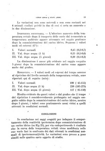 Ricerche e studi di patologia sperimentale