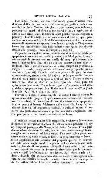 Ricoglitore italiano e straniero, ossia rivista mensuale europea di scienze, lettere, belle arti, bibliografia e varieta