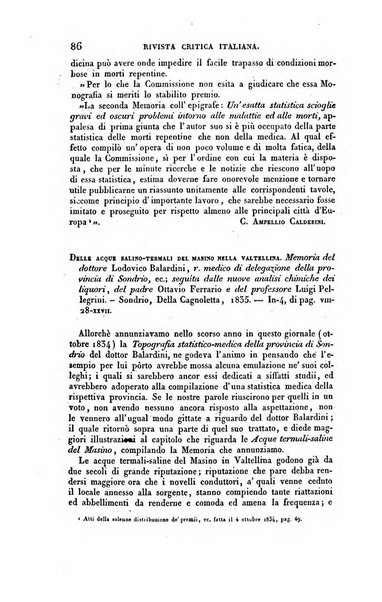 Ricoglitore italiano e straniero, ossia rivista mensuale europea di scienze, lettere, belle arti, bibliografia e varieta