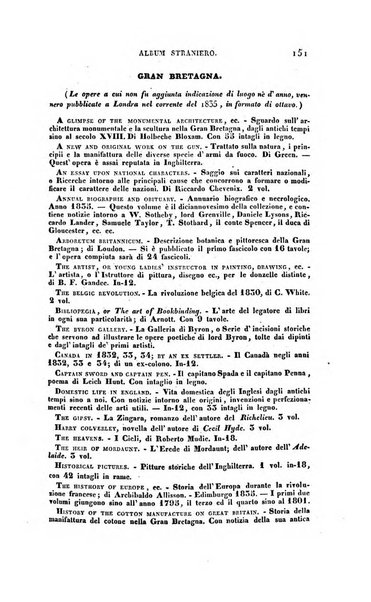 Ricoglitore italiano e straniero, ossia rivista mensuale europea di scienze, lettere, belle arti, bibliografia e varieta