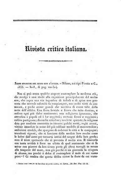 Ricoglitore italiano e straniero, ossia rivista mensuale europea di scienze, lettere, belle arti, bibliografia e varieta