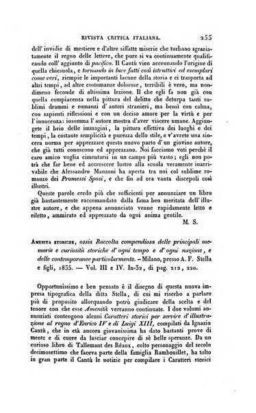 Ricoglitore italiano e straniero, ossia rivista mensuale europea di scienze, lettere, belle arti, bibliografia e varieta