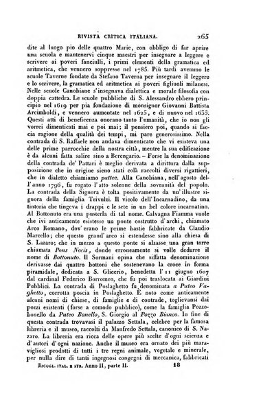 Ricoglitore italiano e straniero, ossia rivista mensuale europea di scienze, lettere, belle arti, bibliografia e varieta