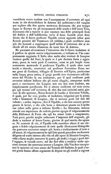 Ricoglitore italiano e straniero, ossia rivista mensuale europea di scienze, lettere, belle arti, bibliografia e varieta