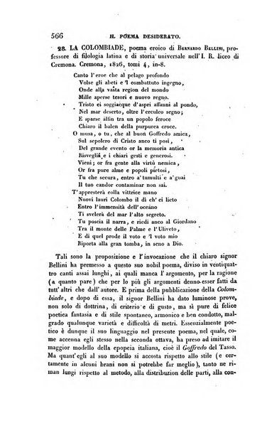 Ricoglitore italiano e straniero, ossia rivista mensuale europea di scienze, lettere, belle arti, bibliografia e varieta