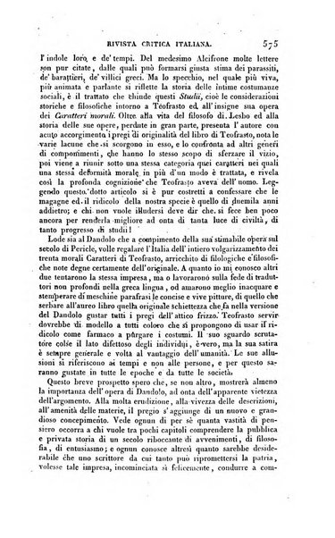 Ricoglitore italiano e straniero, ossia rivista mensuale europea di scienze, lettere, belle arti, bibliografia e varieta