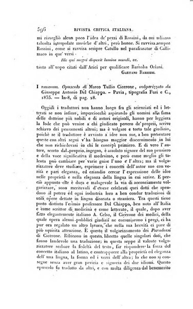 Ricoglitore italiano e straniero, ossia rivista mensuale europea di scienze, lettere, belle arti, bibliografia e varieta