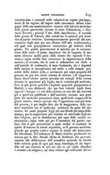 Ricoglitore italiano e straniero, ossia rivista mensuale europea di scienze, lettere, belle arti, bibliografia e varieta