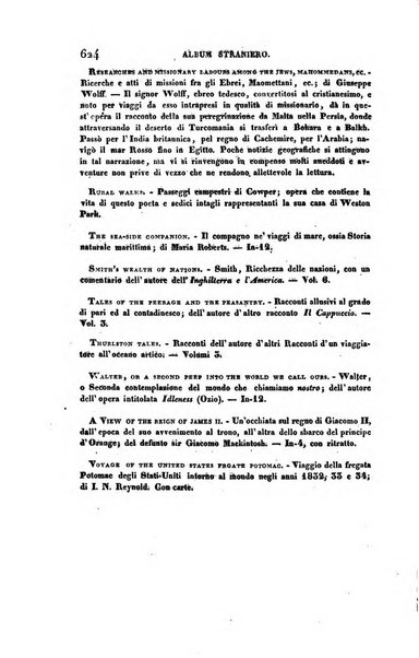 Ricoglitore italiano e straniero, ossia rivista mensuale europea di scienze, lettere, belle arti, bibliografia e varieta