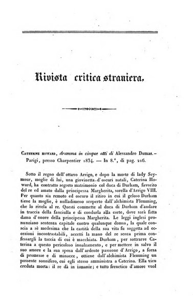 Ricoglitore italiano e straniero, ossia rivista mensuale europea di scienze, lettere, belle arti, bibliografia e varieta