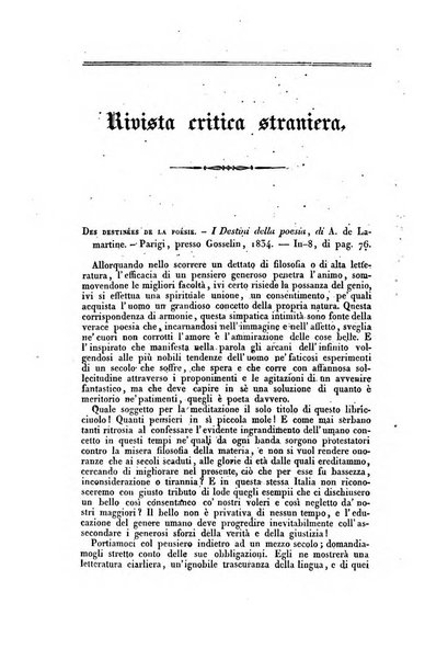 Ricoglitore italiano e straniero, ossia rivista mensuale europea di scienze, lettere, belle arti, bibliografia e varieta