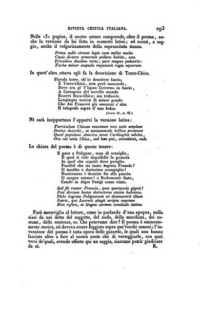 Ricoglitore italiano e straniero, ossia rivista mensuale europea di scienze, lettere, belle arti, bibliografia e varieta