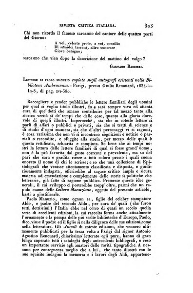 Ricoglitore italiano e straniero, ossia rivista mensuale europea di scienze, lettere, belle arti, bibliografia e varieta