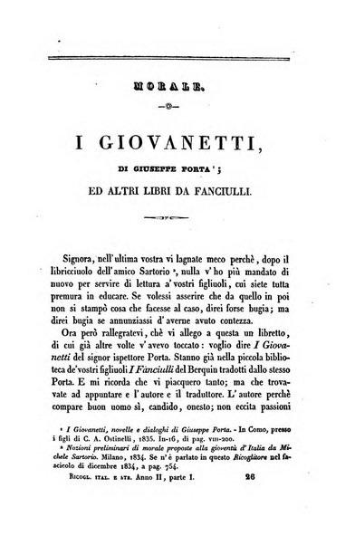 Ricoglitore italiano e straniero, ossia rivista mensuale europea di scienze, lettere, belle arti, bibliografia e varieta