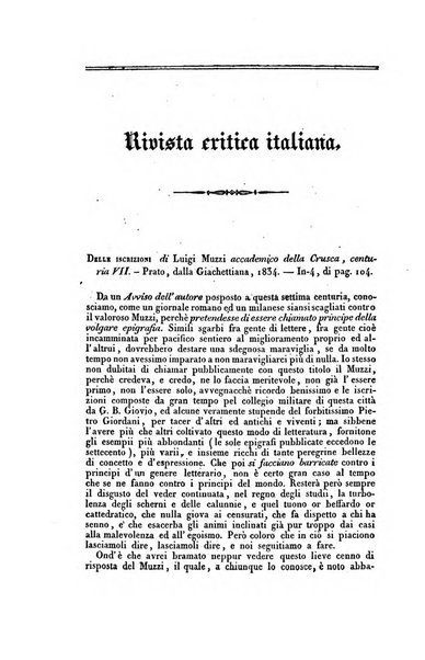 Ricoglitore italiano e straniero, ossia rivista mensuale europea di scienze, lettere, belle arti, bibliografia e varieta