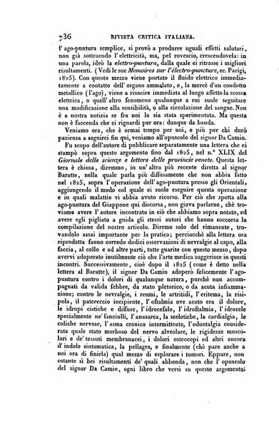 Ricoglitore italiano e straniero, ossia rivista mensuale europea di scienze, lettere, belle arti, bibliografia e varieta