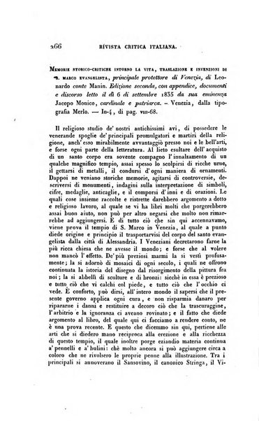 Ricoglitore italiano e straniero, ossia rivista mensuale europea di scienze, lettere, belle arti, bibliografia e varieta