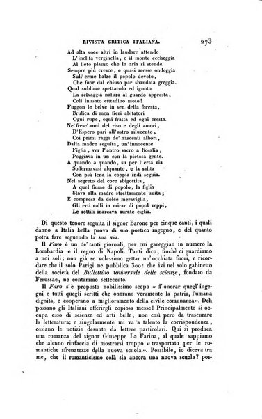 Ricoglitore italiano e straniero, ossia rivista mensuale europea di scienze, lettere, belle arti, bibliografia e varieta