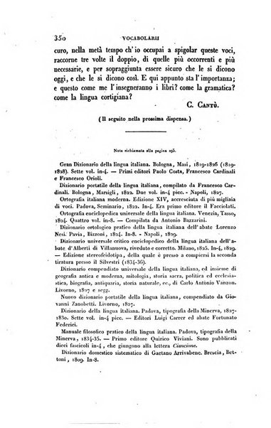 Ricoglitore italiano e straniero, ossia rivista mensuale europea di scienze, lettere, belle arti, bibliografia e varieta