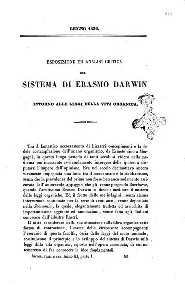 Ricoglitore italiano e straniero, ossia rivista mensuale europea di scienze, lettere, belle arti, bibliografia e varieta