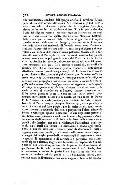 Ricoglitore italiano e straniero, ossia rivista mensuale europea di scienze, lettere, belle arti, bibliografia e varieta