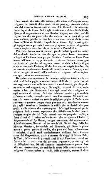 Ricoglitore italiano e straniero, ossia rivista mensuale europea di scienze, lettere, belle arti, bibliografia e varieta