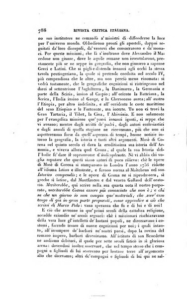 Ricoglitore italiano e straniero, ossia rivista mensuale europea di scienze, lettere, belle arti, bibliografia e varieta