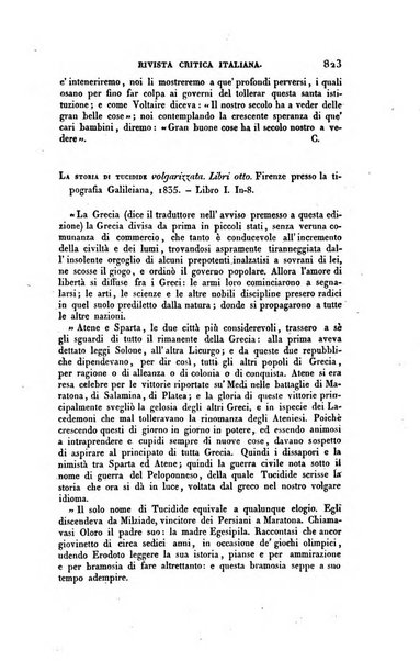 Ricoglitore italiano e straniero, ossia rivista mensuale europea di scienze, lettere, belle arti, bibliografia e varieta