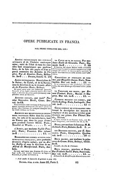 Ricoglitore italiano e straniero, ossia rivista mensuale europea di scienze, lettere, belle arti, bibliografia e varieta