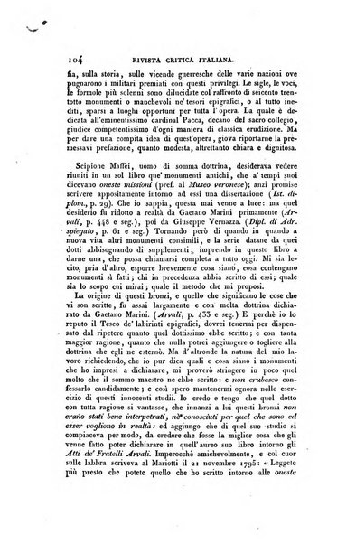 Ricoglitore italiano e straniero, ossia rivista mensuale europea di scienze, lettere, belle arti, bibliografia e varieta