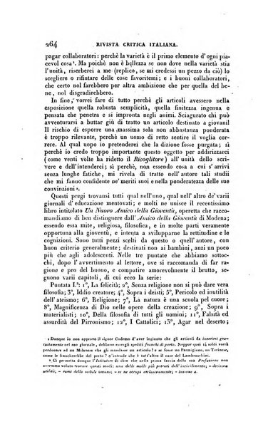 Ricoglitore italiano e straniero, ossia rivista mensuale europea di scienze, lettere, belle arti, bibliografia e varieta