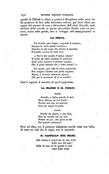 Ricoglitore italiano e straniero, ossia rivista mensuale europea di scienze, lettere, belle arti, bibliografia e varieta