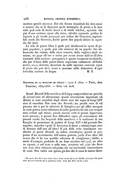 Ricoglitore italiano e straniero, ossia rivista mensuale europea di scienze, lettere, belle arti, bibliografia e varieta