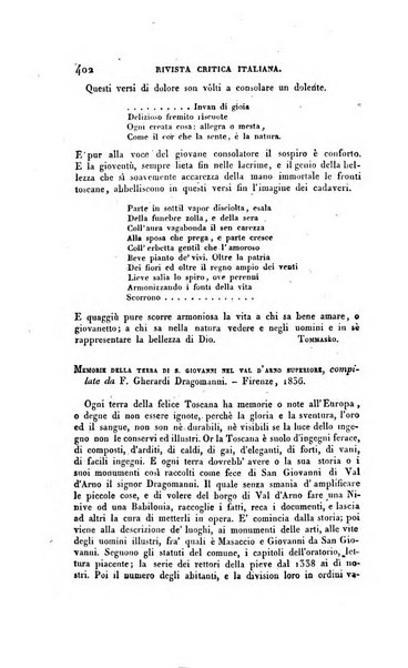 Ricoglitore italiano e straniero, ossia rivista mensuale europea di scienze, lettere, belle arti, bibliografia e varieta