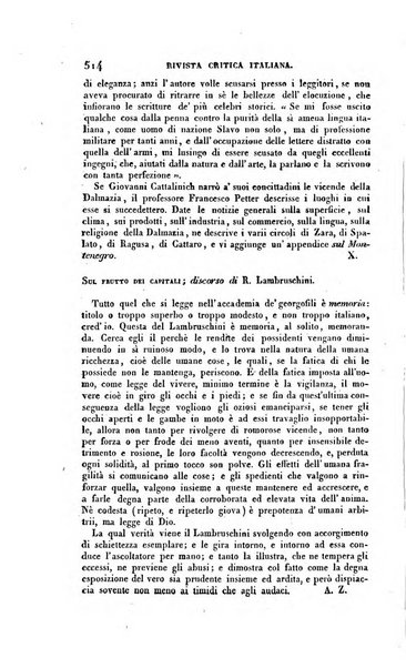 Ricoglitore italiano e straniero, ossia rivista mensuale europea di scienze, lettere, belle arti, bibliografia e varieta