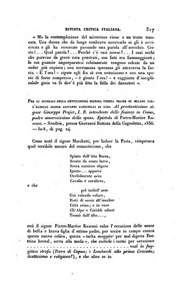 Ricoglitore italiano e straniero, ossia rivista mensuale europea di scienze, lettere, belle arti, bibliografia e varieta