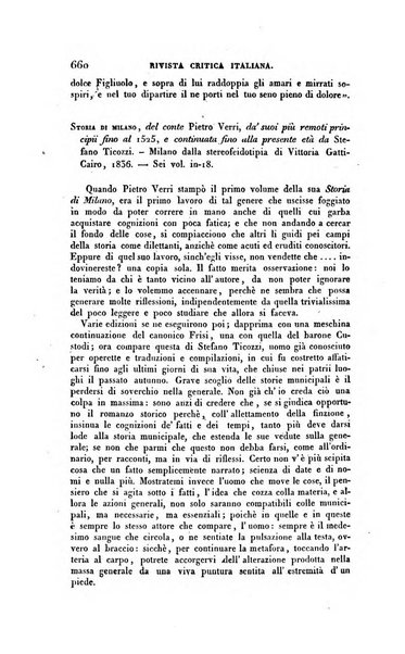 Ricoglitore italiano e straniero, ossia rivista mensuale europea di scienze, lettere, belle arti, bibliografia e varieta