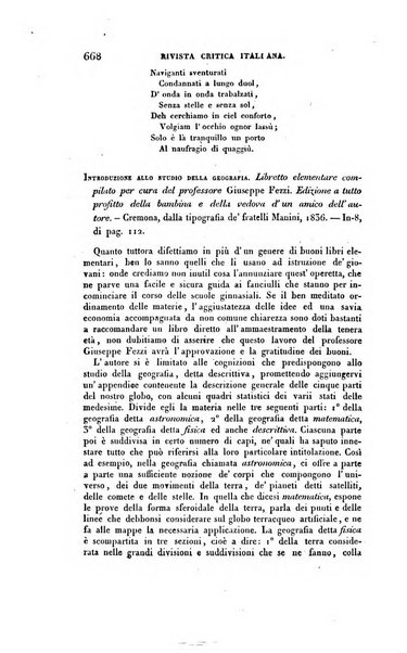 Ricoglitore italiano e straniero, ossia rivista mensuale europea di scienze, lettere, belle arti, bibliografia e varieta